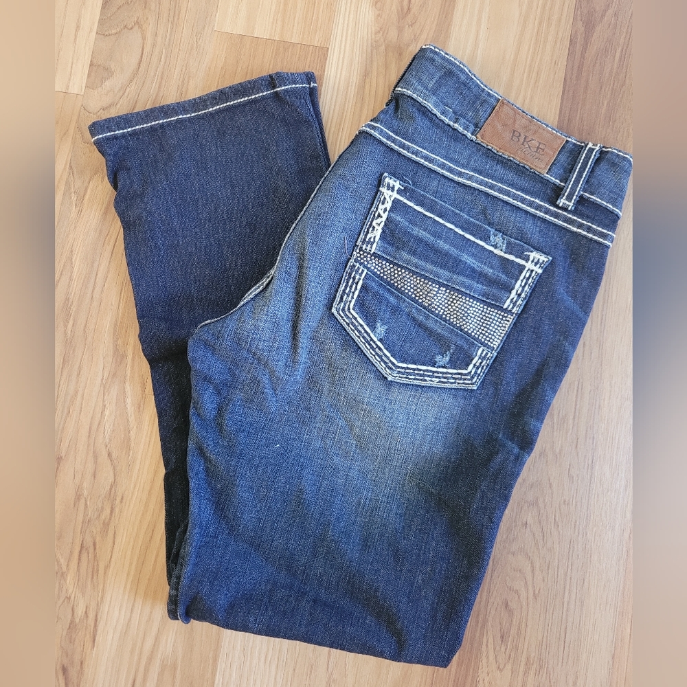 Women's NWOT Dark Wash BKE Stella Jeans Size 31 Short 26” inseam
